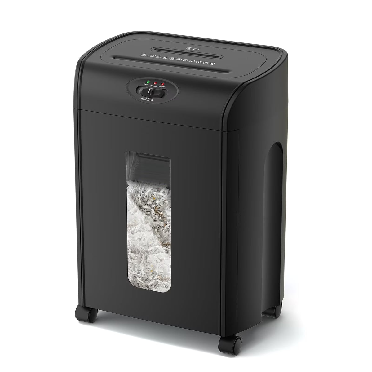 NYBOPAVIS 15-Sheet Cross Cut Shredder, Ultra Quiet Heavy Duty Shredder for Paper, CD and Card, 4.76 Gallon for Home Office