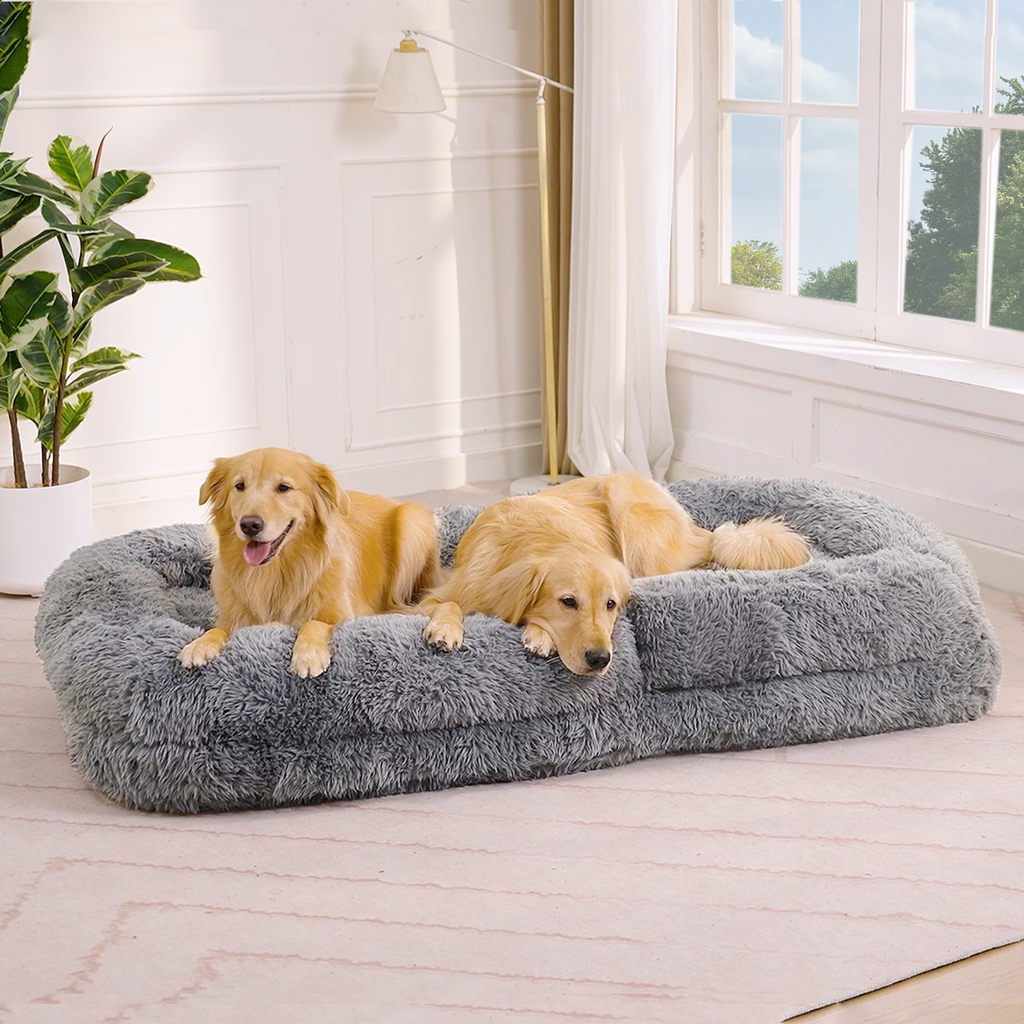 NYBOPAVIS 69" Foldable Lazy Sofa Bed with 5 Position Adjustable Convertible,Recliner Sofa for bedroom, living room,Plush Fabric,Light Gray